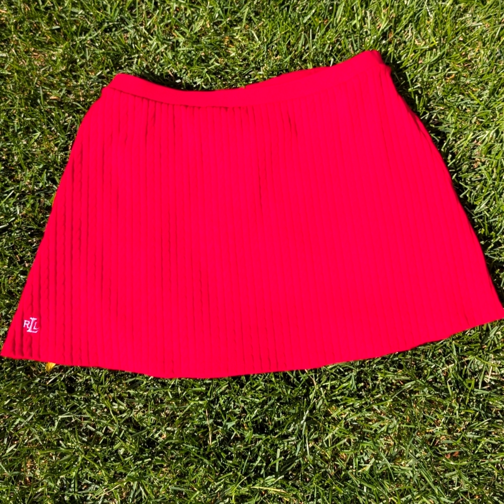 Red Ralph Lauren Mini Skirt in Size Small
